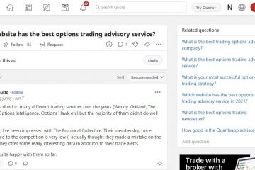 The Benefits of Quora for Options Trading Advisory Services Advice